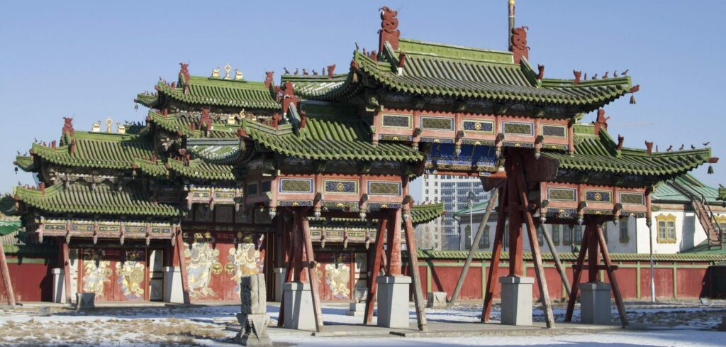 Palais royal de Bogd Khan en Mongolie.