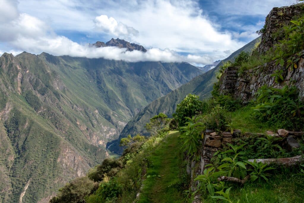 paysage trek inca perou machu picchu