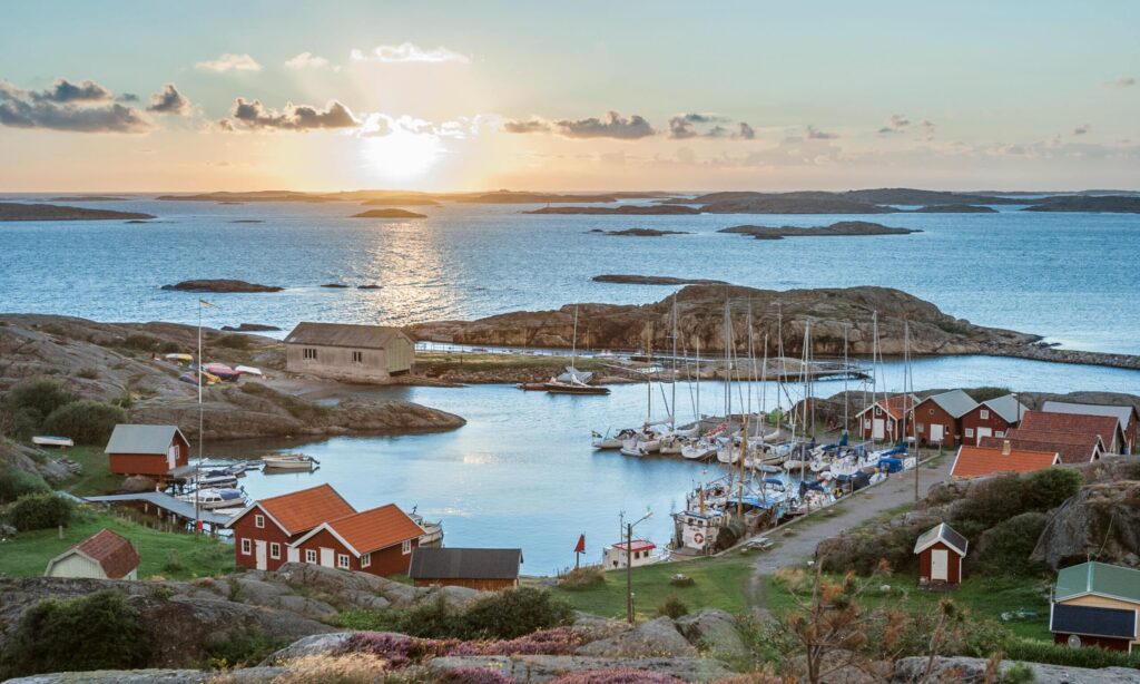 Fishing,Harbour,Of,Swedish,Skerry,Island,Of,Ramsoe,western,Skerries,sweden