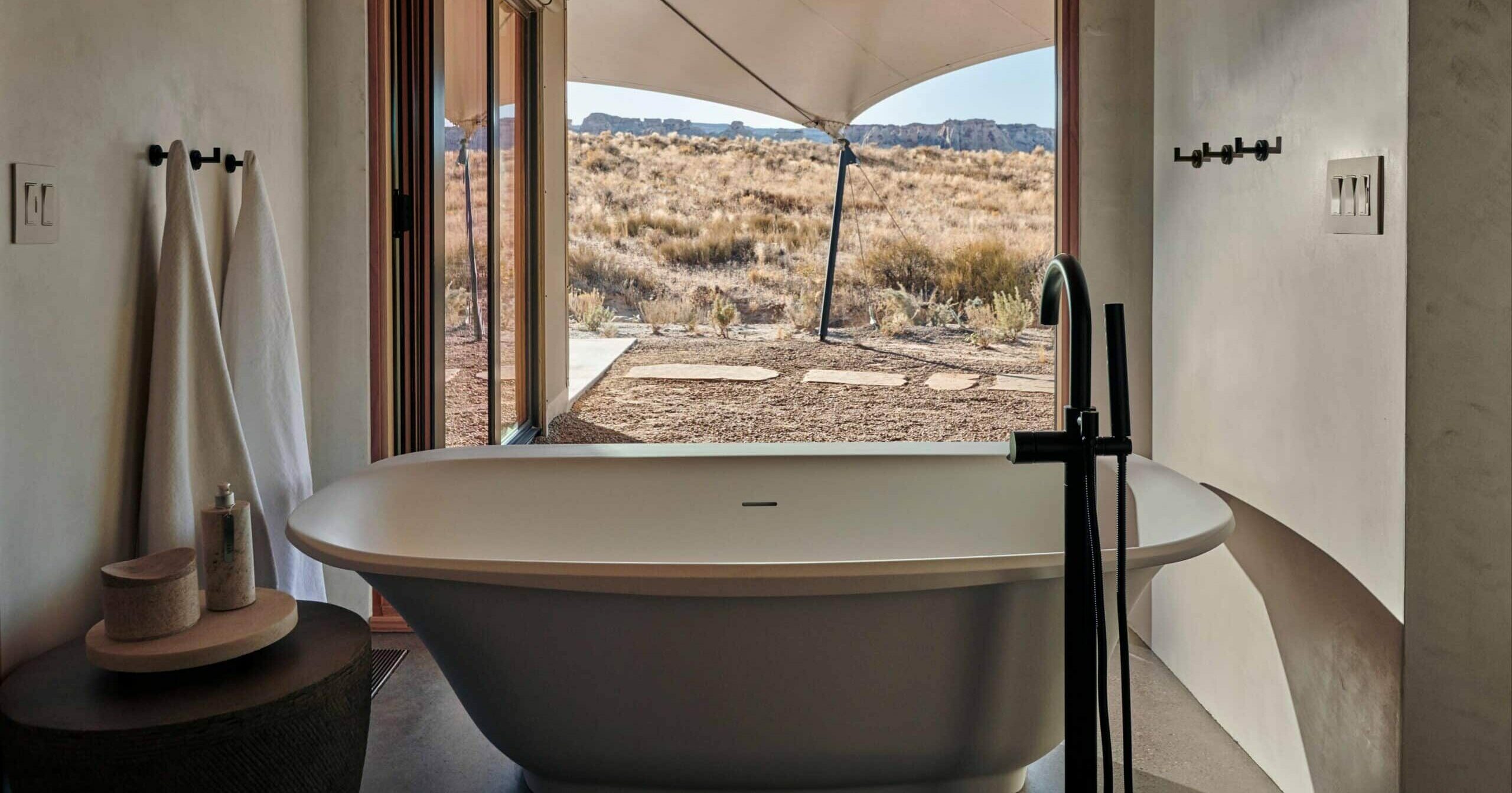 salle de bain Amangiri camp sakira etats unis