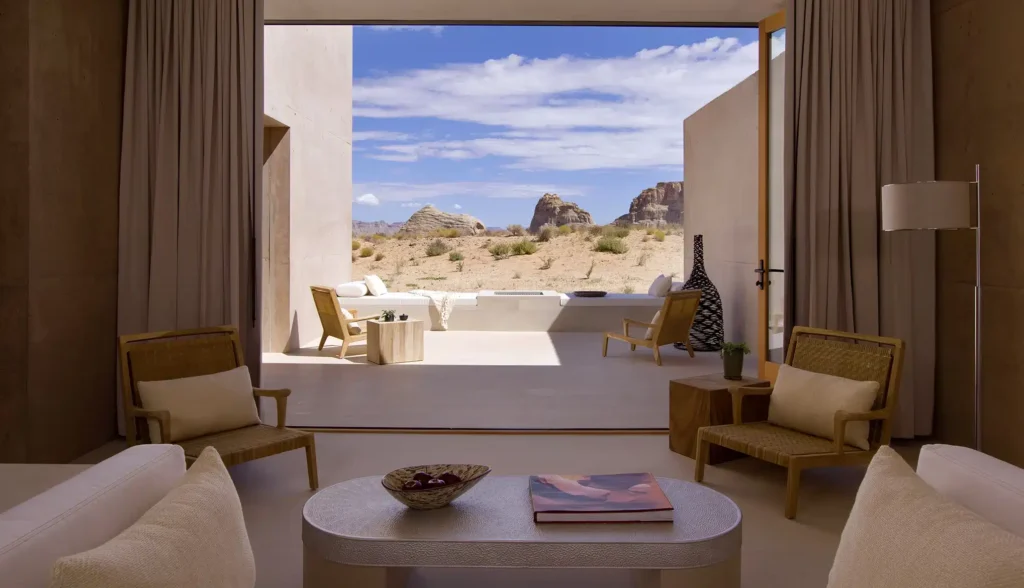 salon ouvert terrasse amangiri