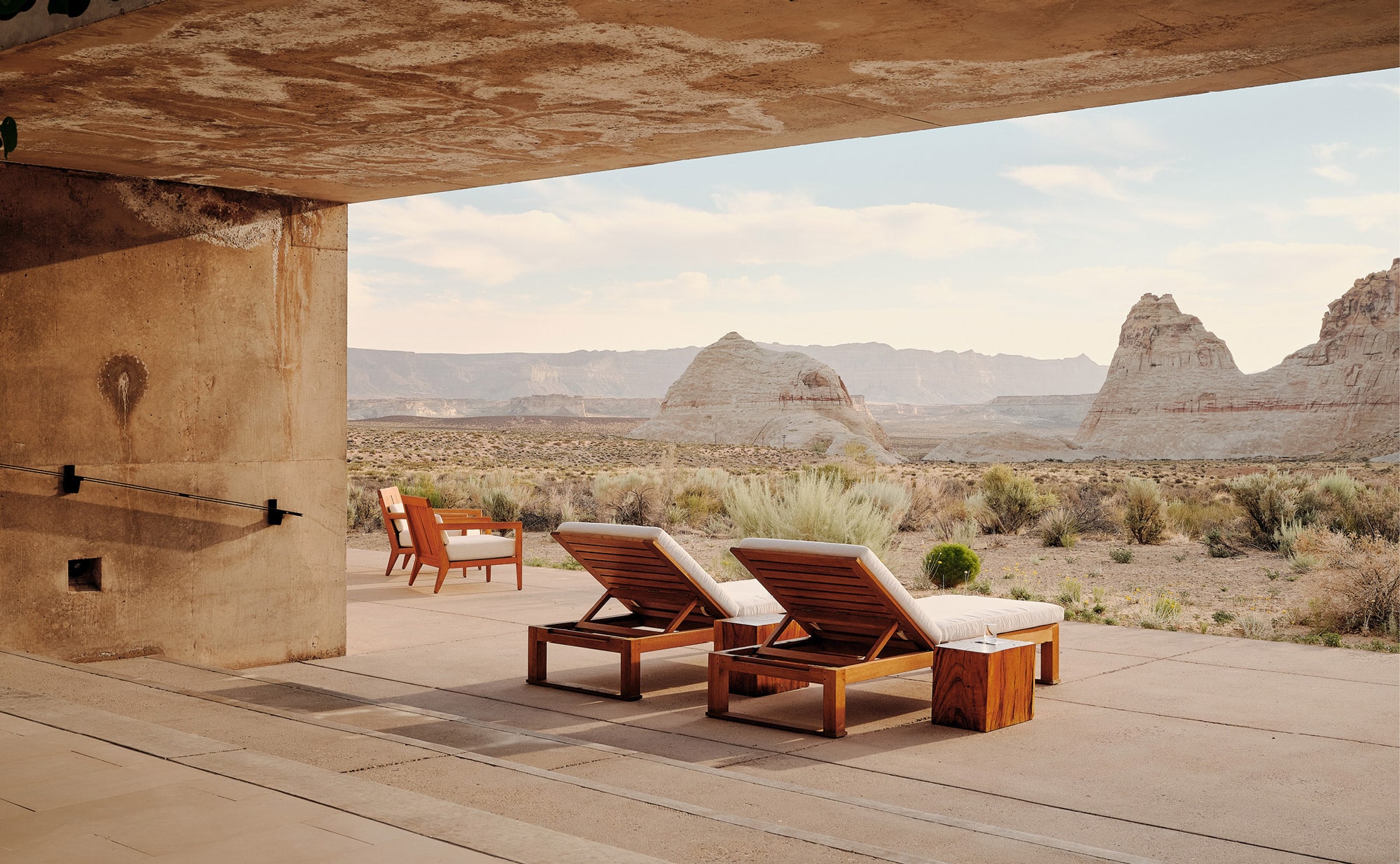 terrasse mi couverte vue amangiri