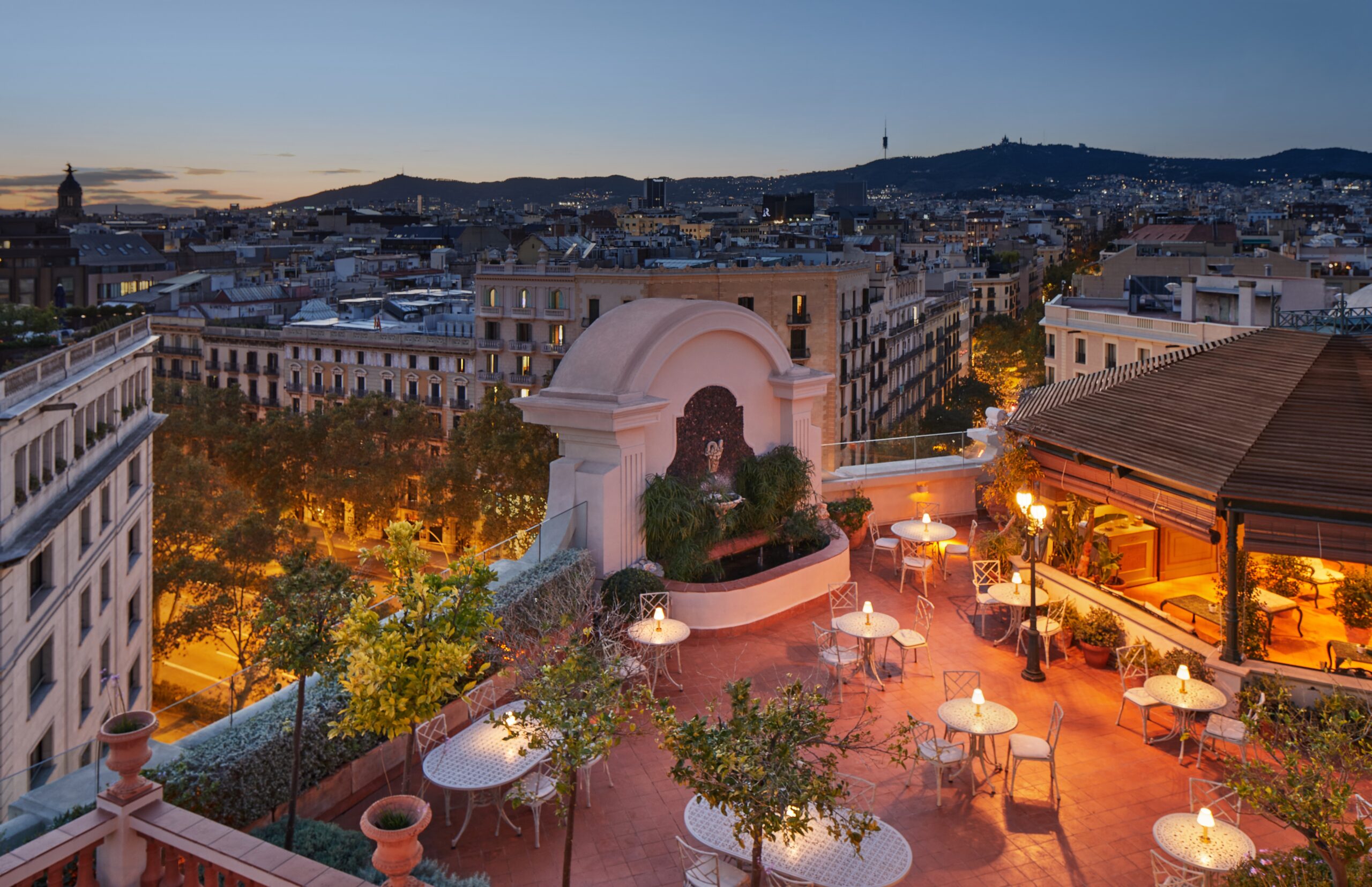 terrasse rooftop El Palace Barcelone Espagne