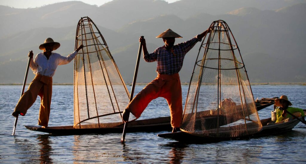 Fishermen,At,Inle,Lake,,Shan,State,,Myanmar