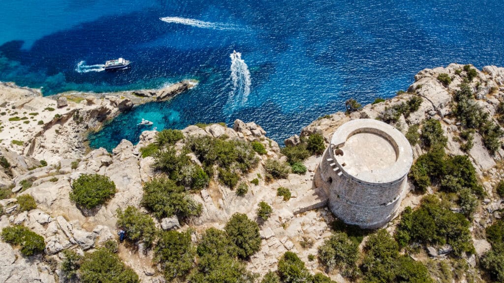 Aerial,View,Of,The,Torre,Des,Savinar,,At,The,Western