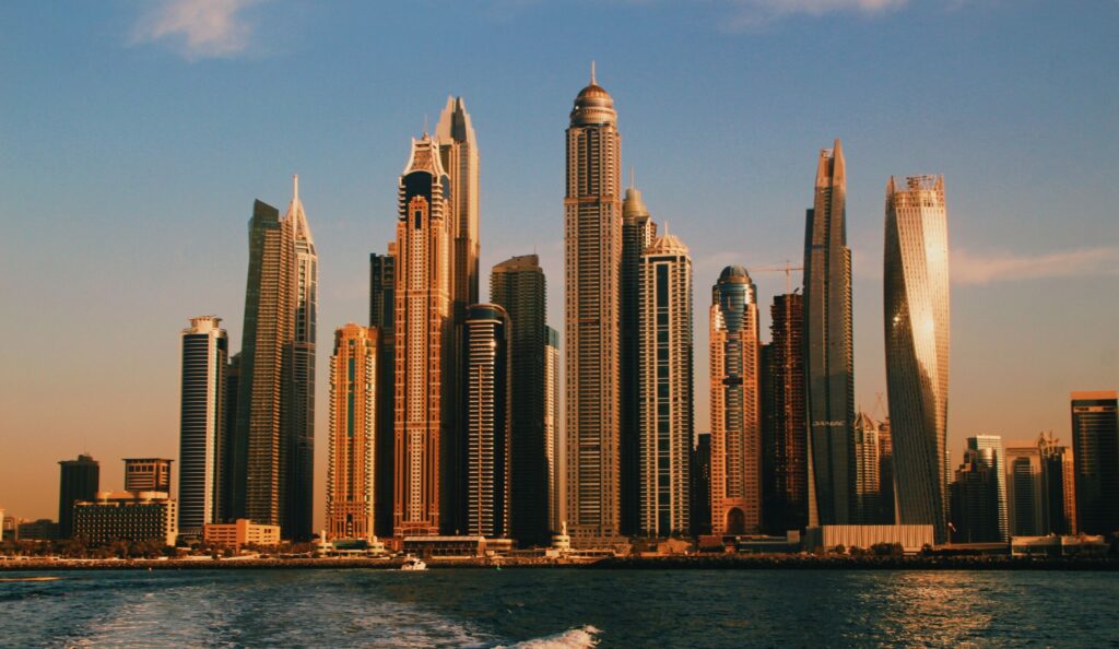 vue de dubai depuis la mer