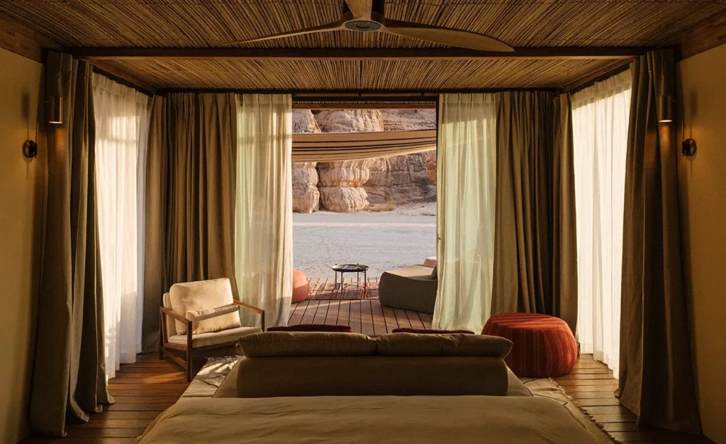 Habitas AlUla Arabie saoudite chambre