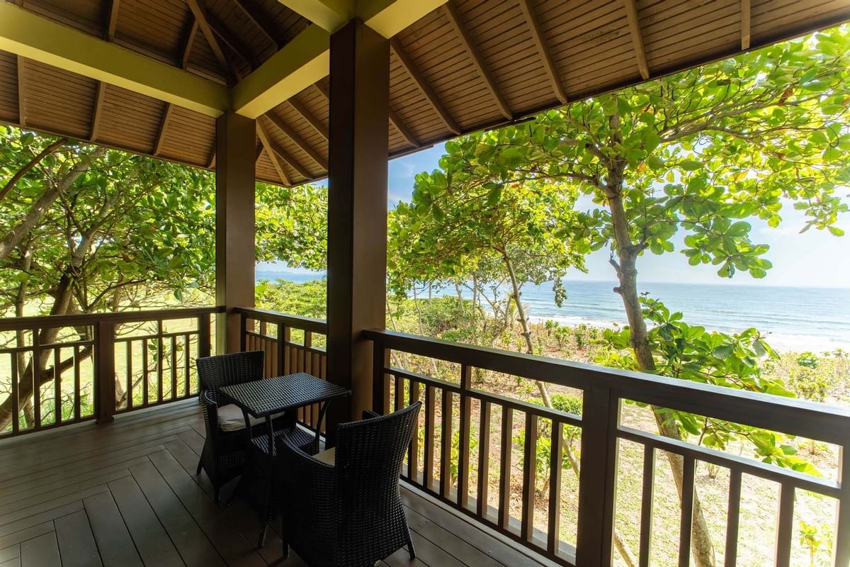 Indura beach resort honduras terrasse balcon suite