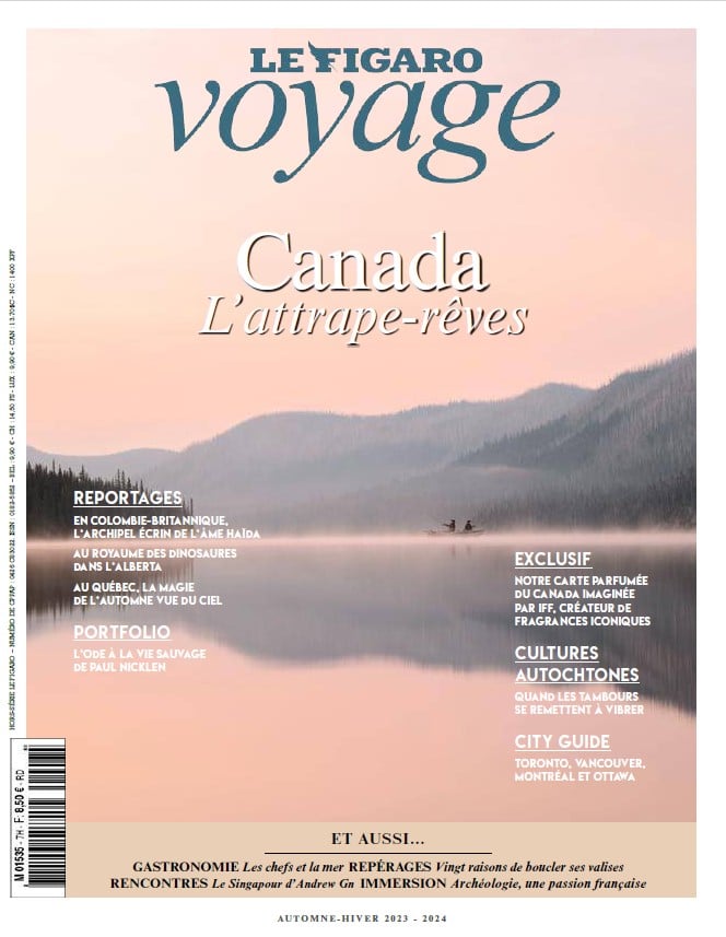 LA MAURICIE VUE DU CIEL Figaro Voyage couverture