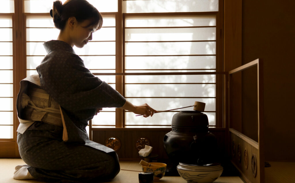 Japanese,Woman,Wearing,Kimono