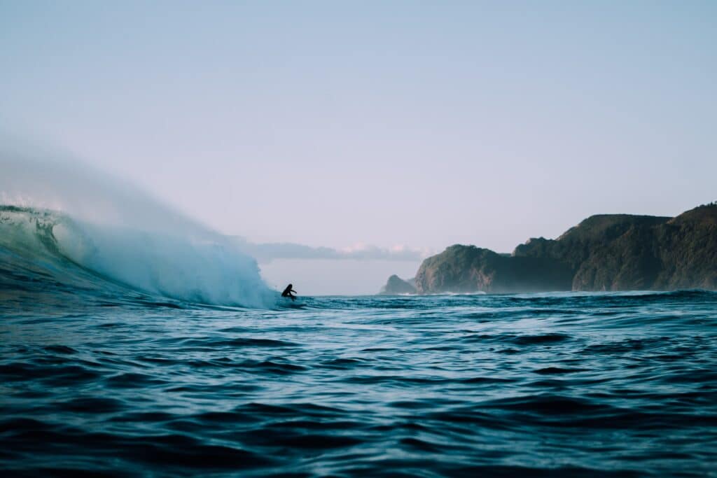 fin de journee cours de surf archipel hawai