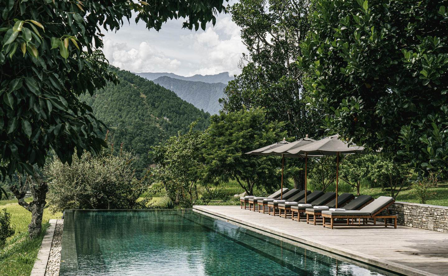 Amankora punakha Bhoutan piscine