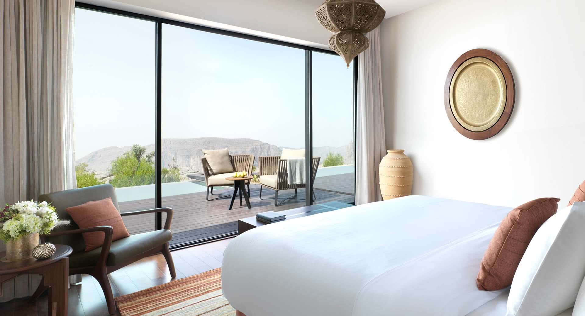 Anantara al Jabal al Akhdar oman chambre