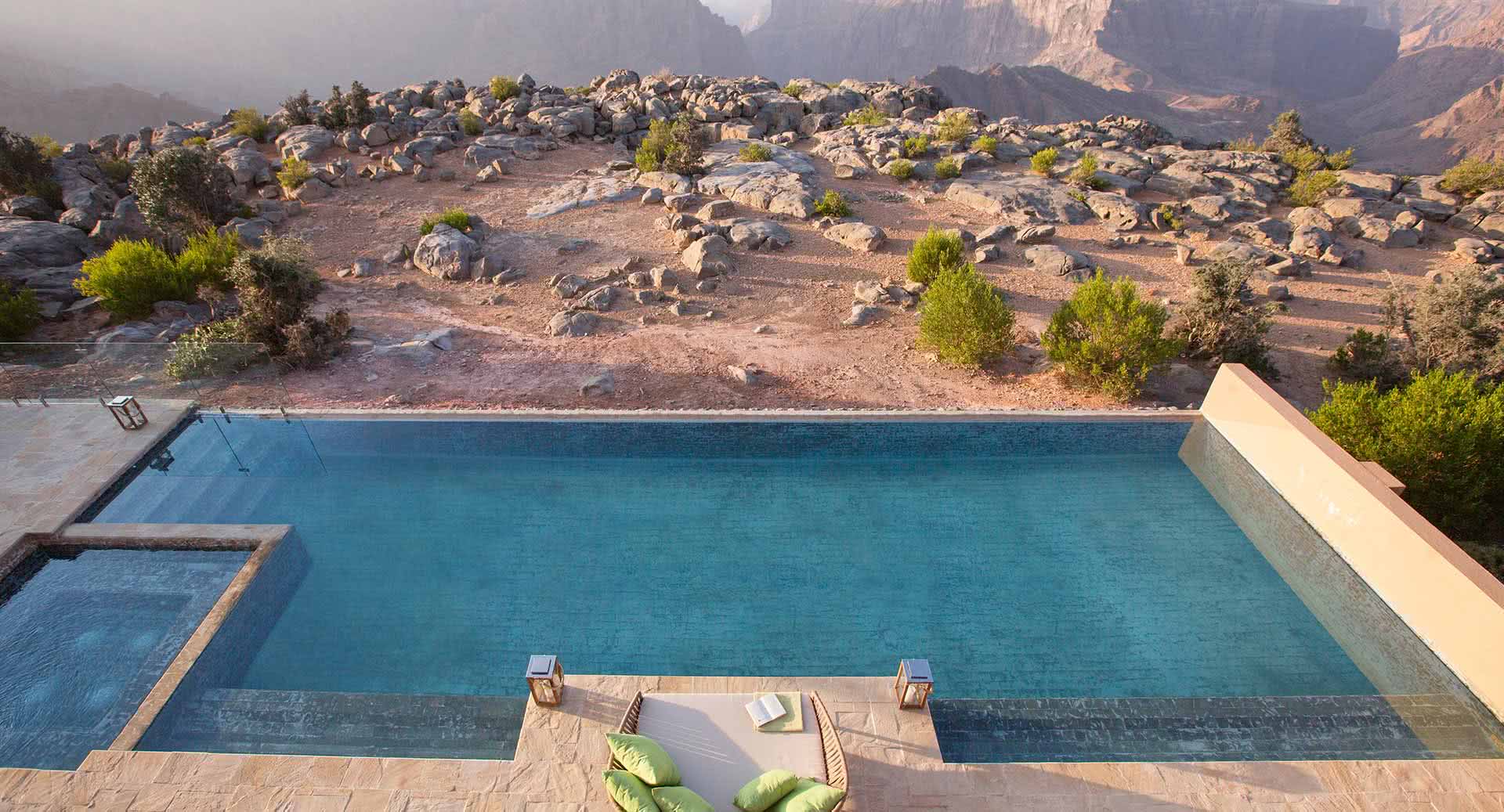 Anantara al Jabal al Akhdar oman piscine