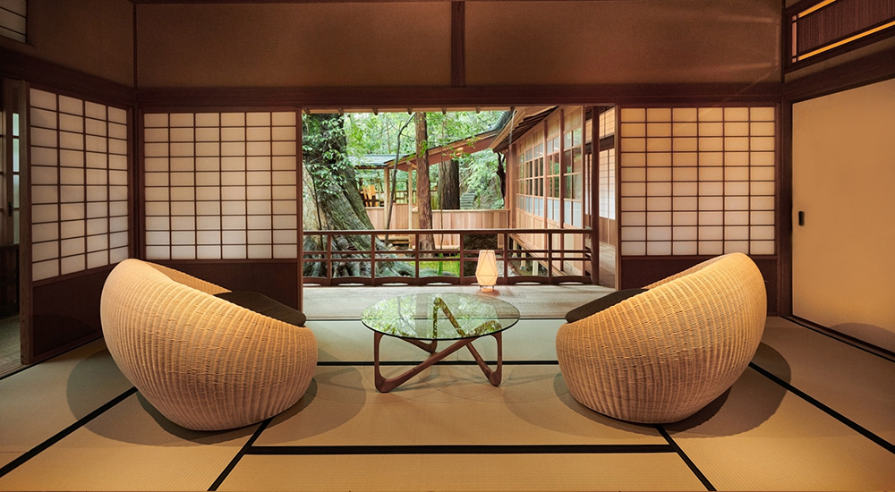Araya Totoan Japon salon avec vue