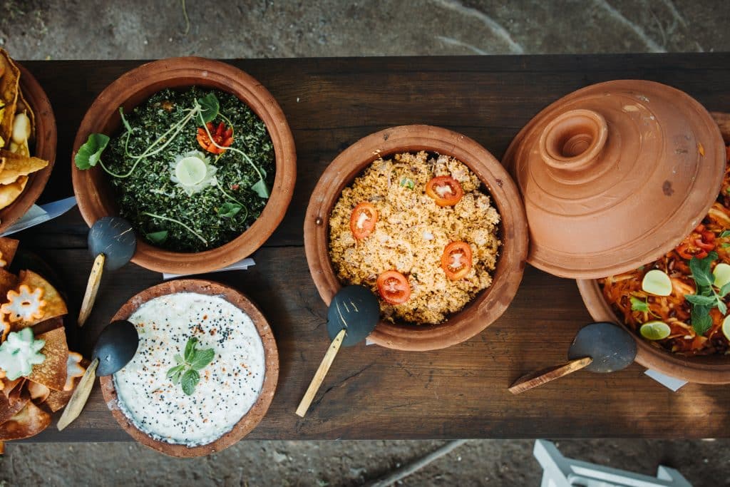 Traditional,Sri,Lankan,Rice,And,Curry,Buffet