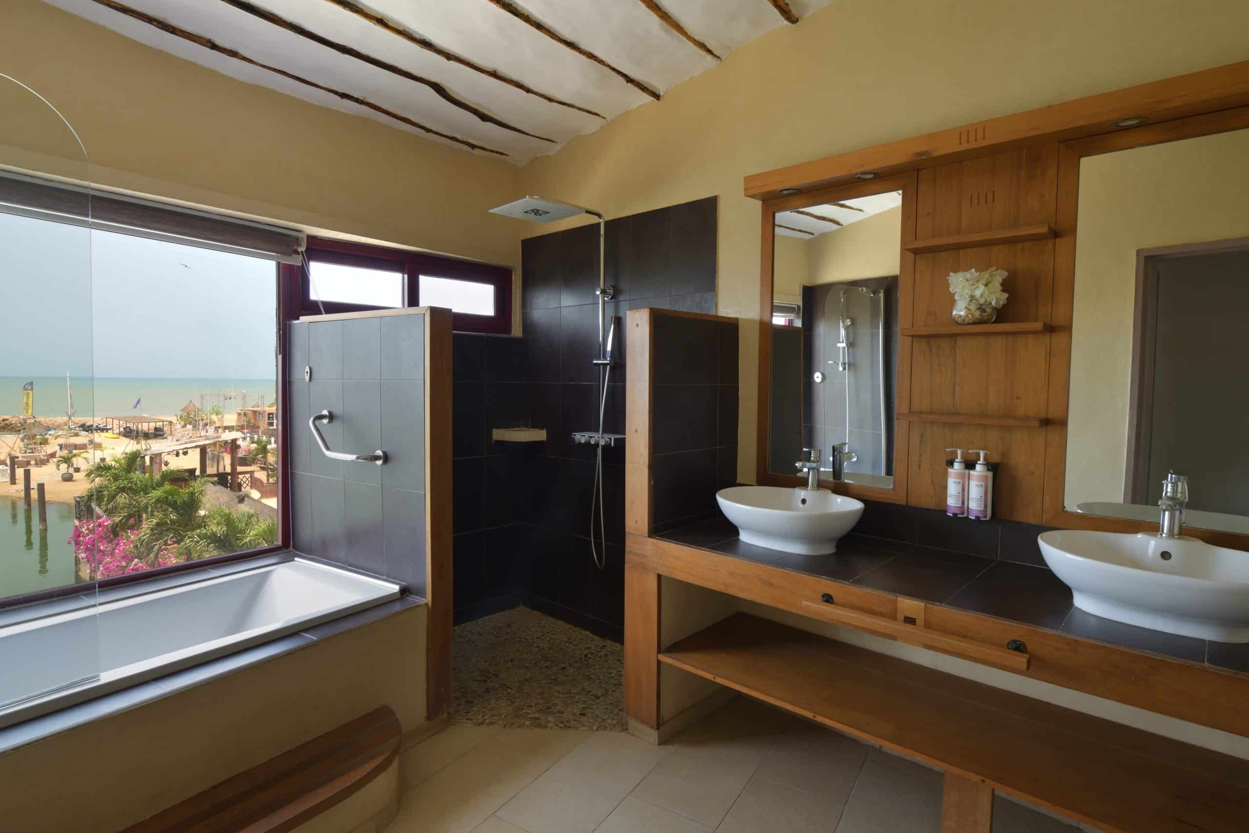 Le lamantin senegal vue depuis la salle de bain
