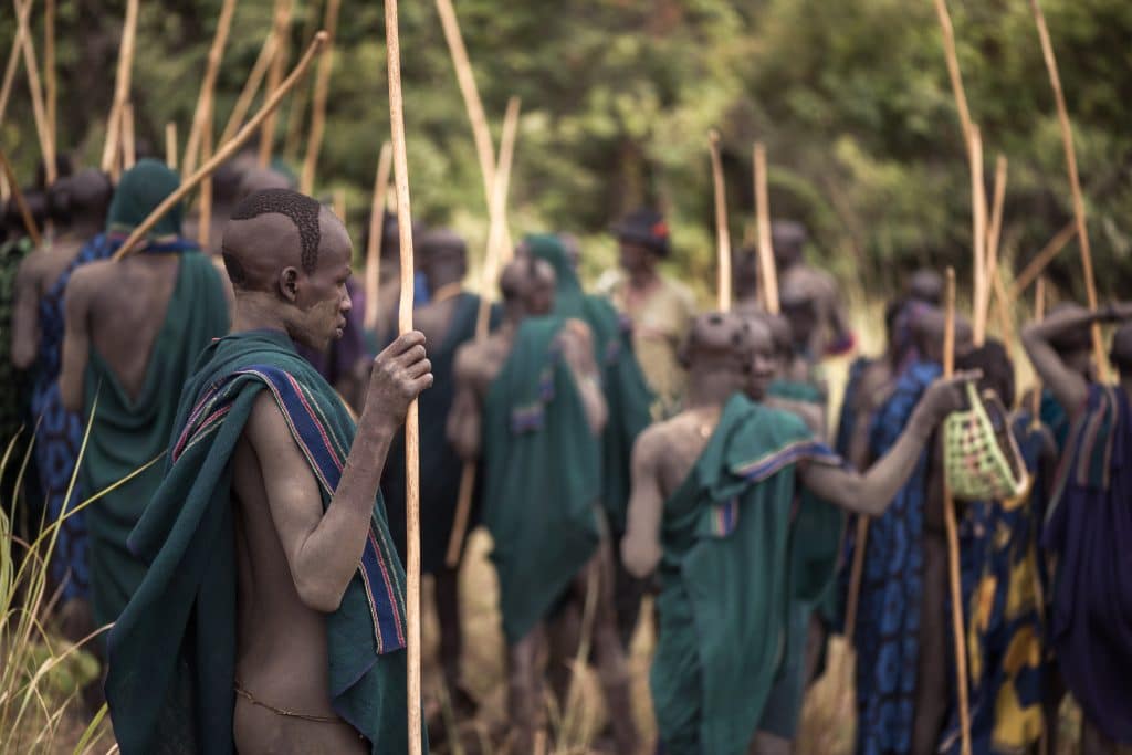 Kibish,,Ethiopia, ,August,22,,2018:,Unidentified,Men,From,Surmi