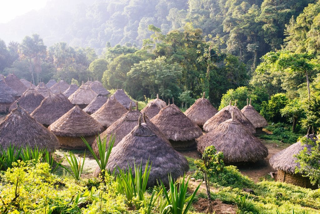 Village,Of,The,Kogi,Indians,In,The,Mountains,Of,The