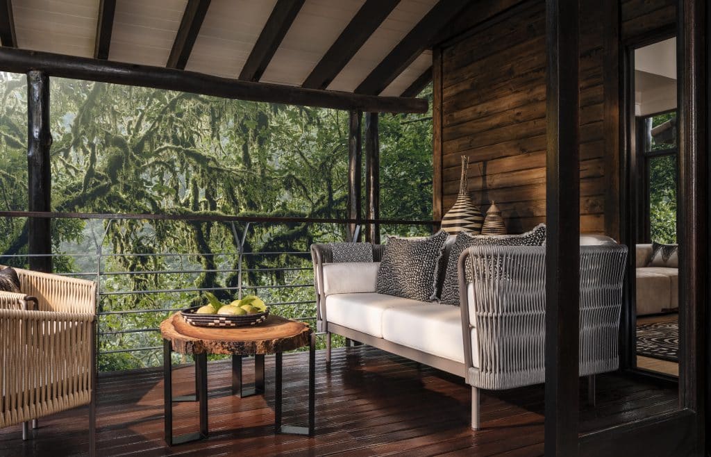 Nyungwe House Rwanda balcon de la suite