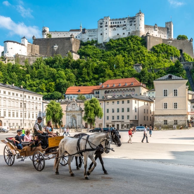 Sacher salzburg Autriche calèche