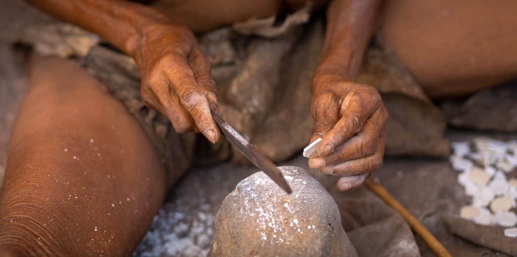 Bushmen,Tribe,San,People.,Primitive,People,Living,In,The,Kalahari