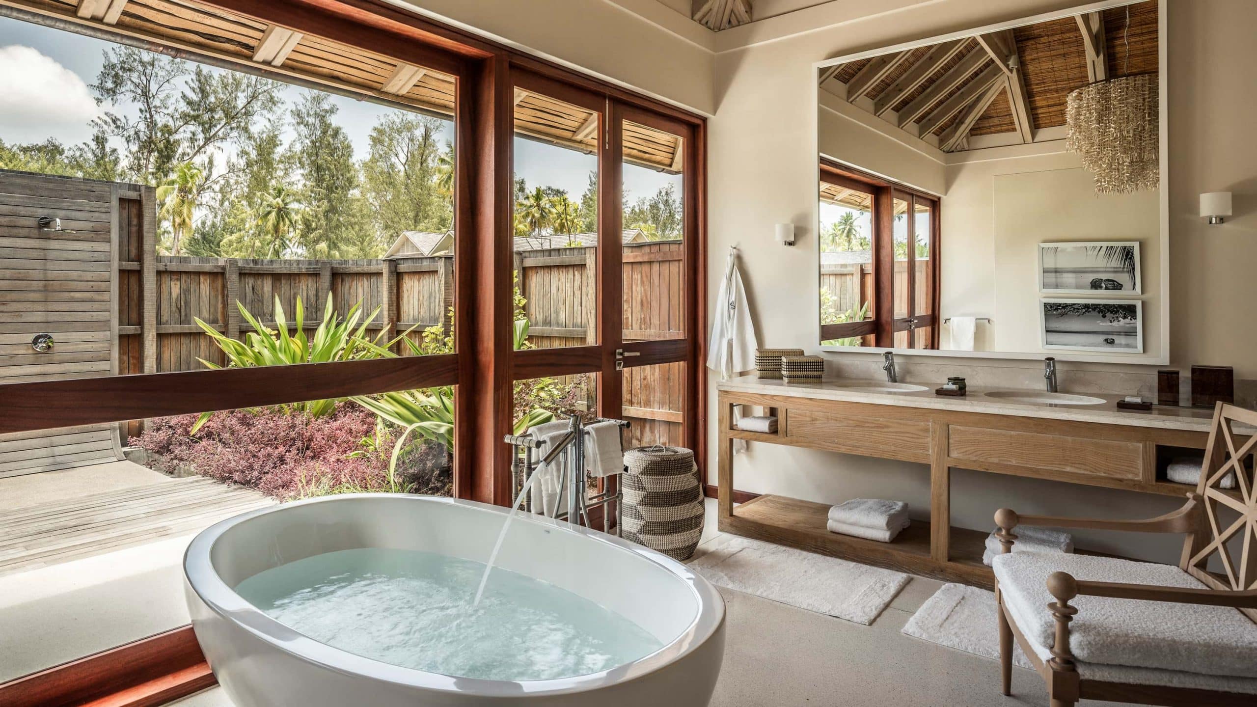 Salle de bain Four seasons Desroches island seychelles