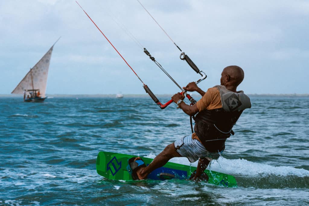 The Majlis Lamu kitesurf