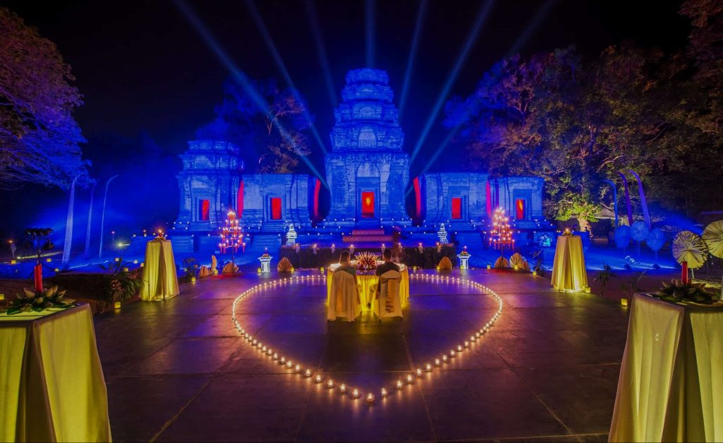 angkor cambodge diner romantique en amoureux