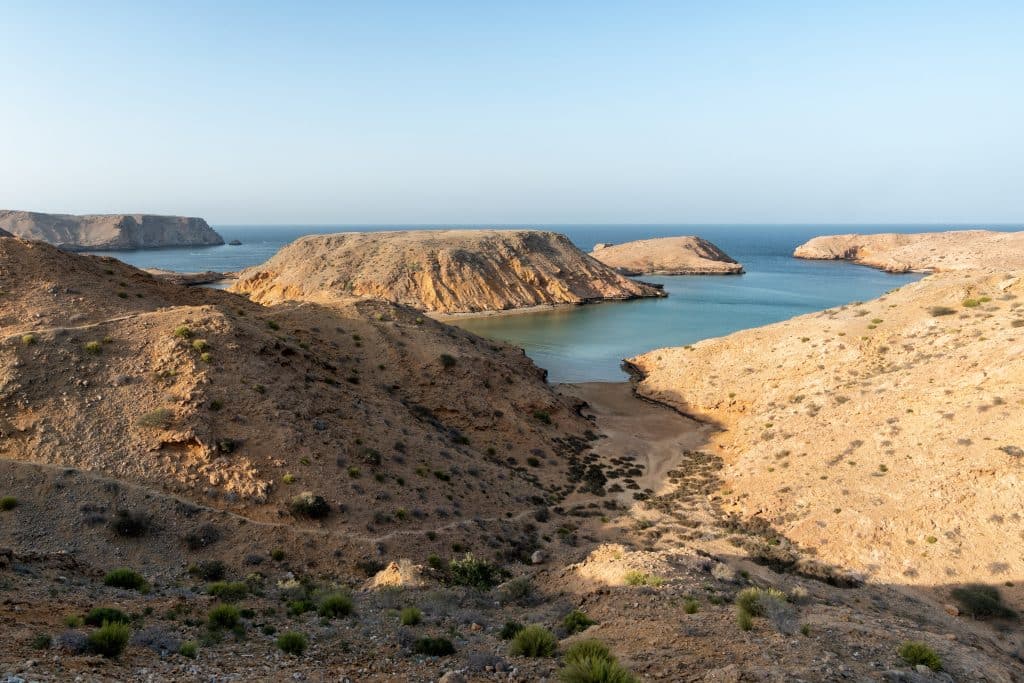 Secluded,Beach,On,A,Bay,In,Bander,Al,Khairan,(or