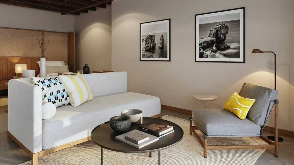 finch bay Galapagos chambre salon