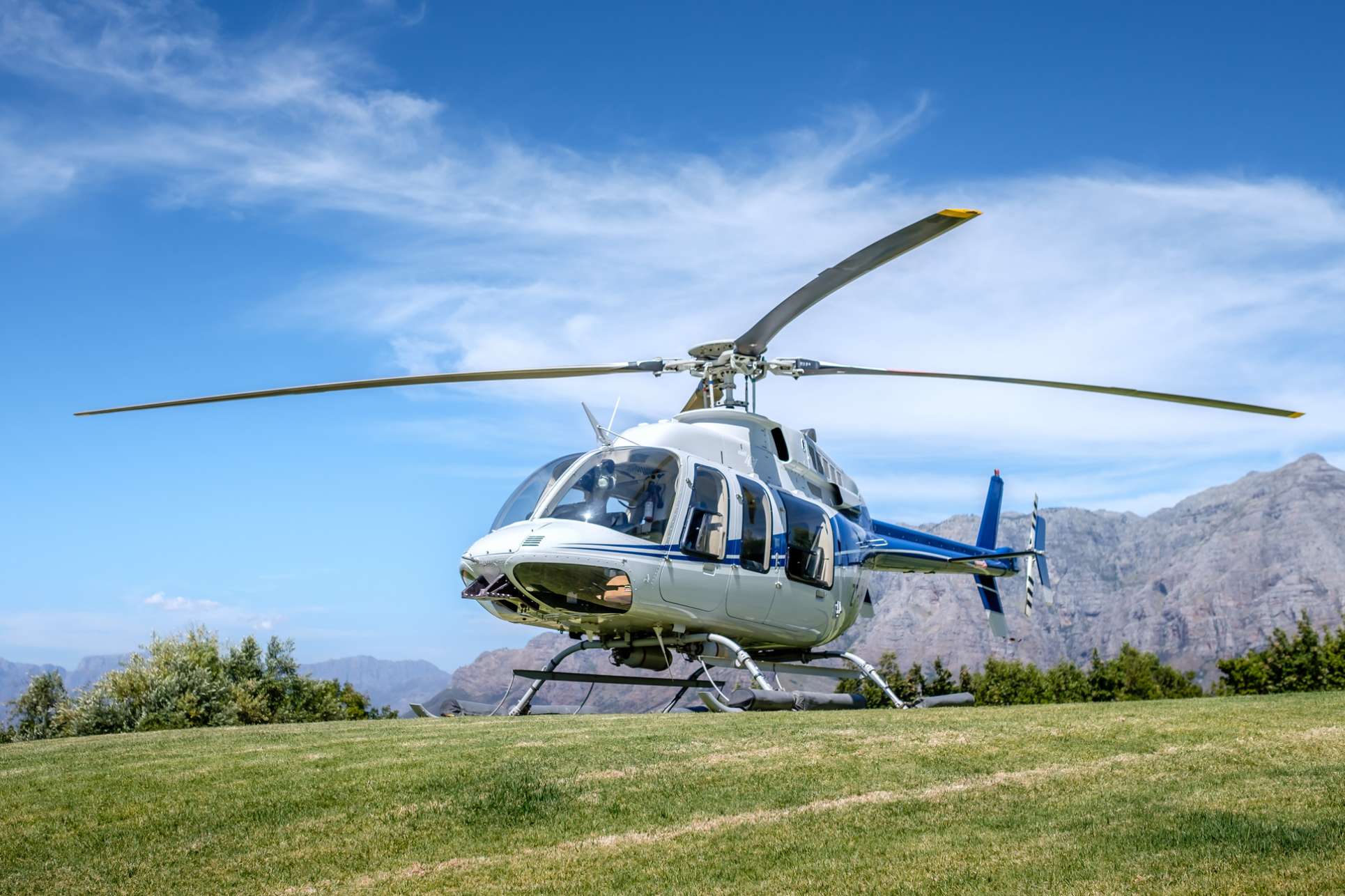 hélicoptère Ellerman house Afrique du sud