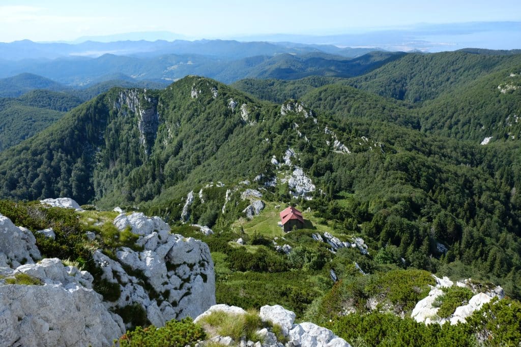 Mountain,View,With,Shelter,In,Beautiful,National,Park,Risnjak,,Croatia