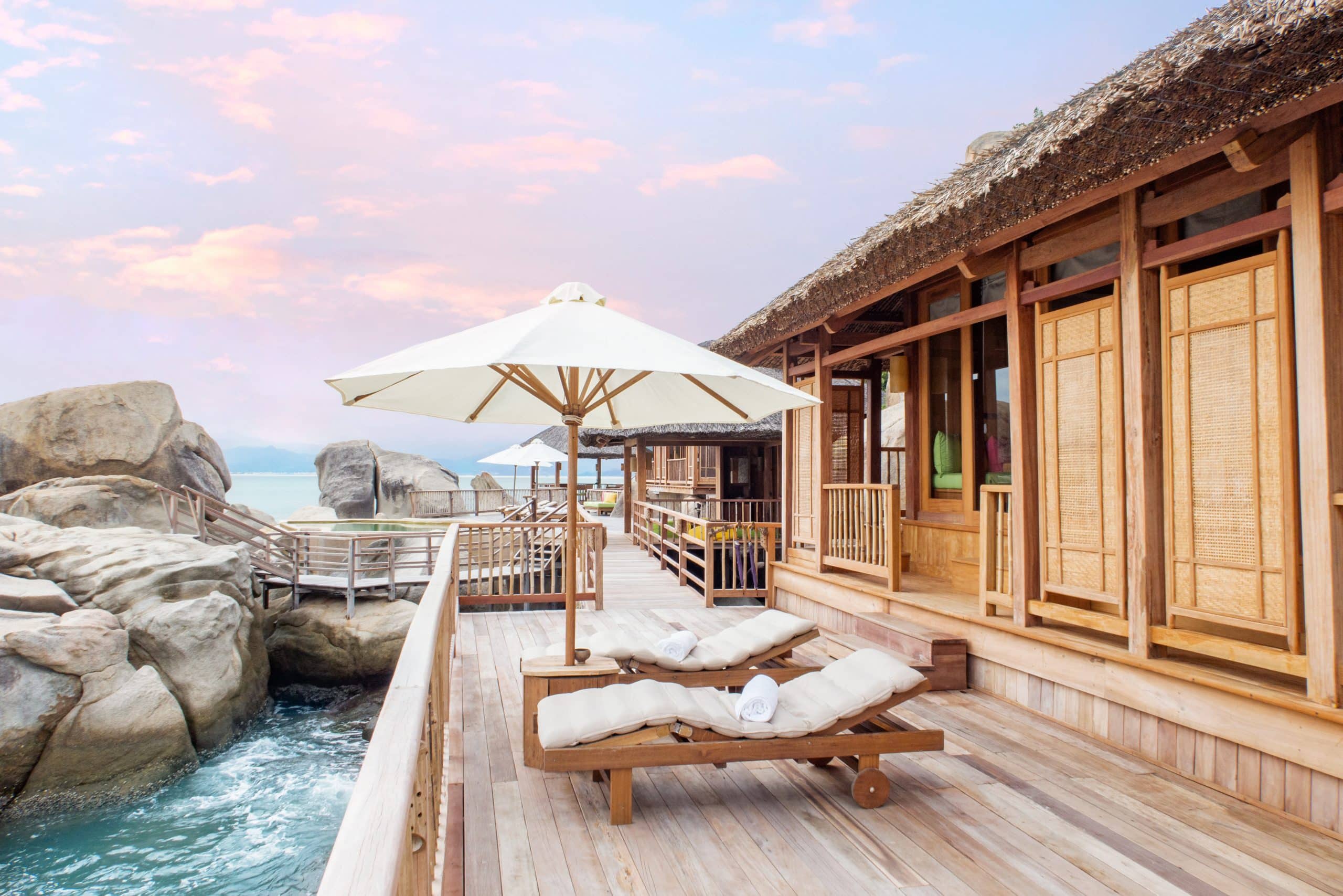 six senses ninh van bay vietnam terrasse