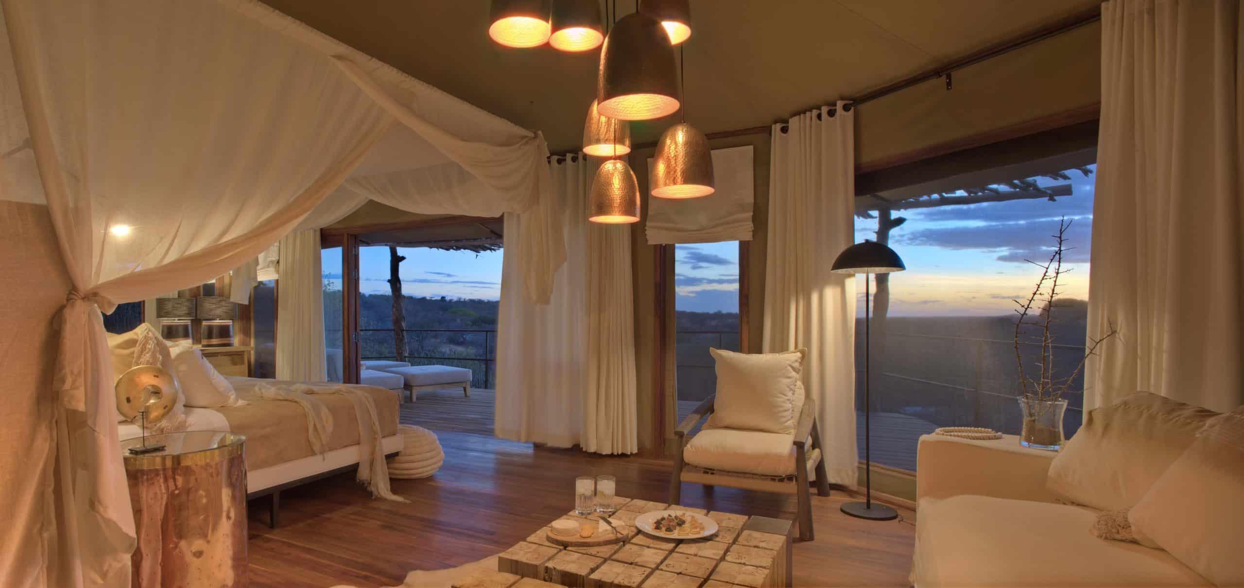 suite chambre luxe lodge hotel nuit tanzanie