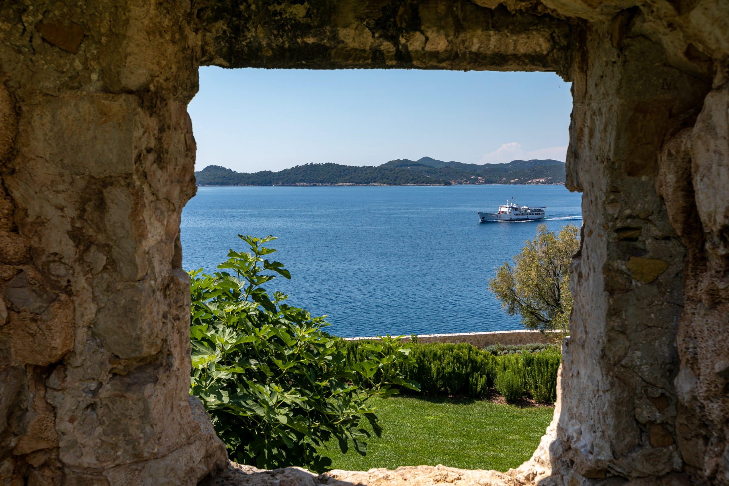 villa lopud croatie vue