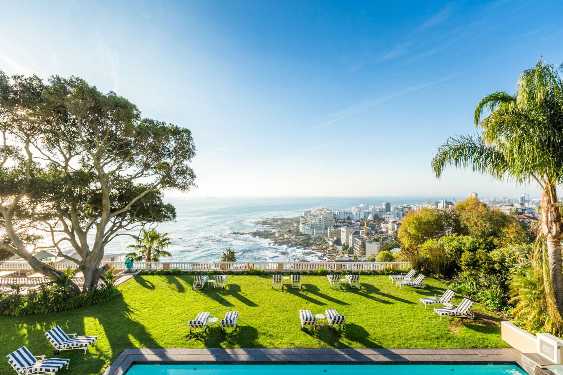 vue piscine Ellerman house Afrique du sud