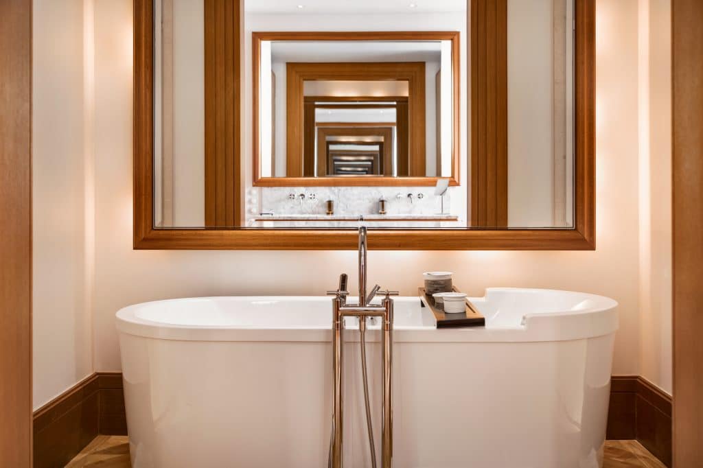 Aman Sveti Stefan, Montenegro   Villa Milocer, Sea View Suite, bathroom