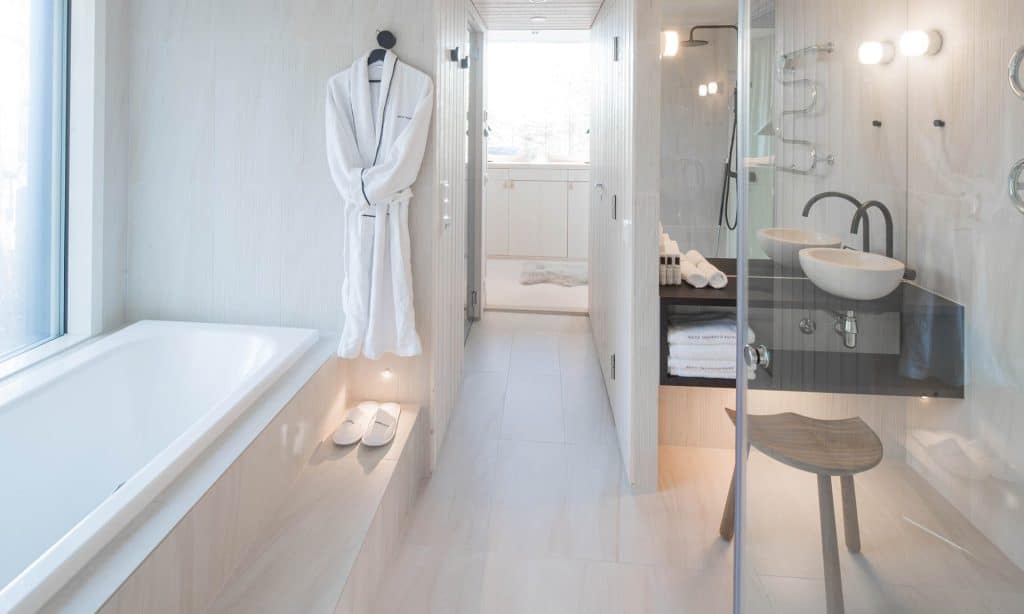 Artic Treehouse Finlande salle de bain