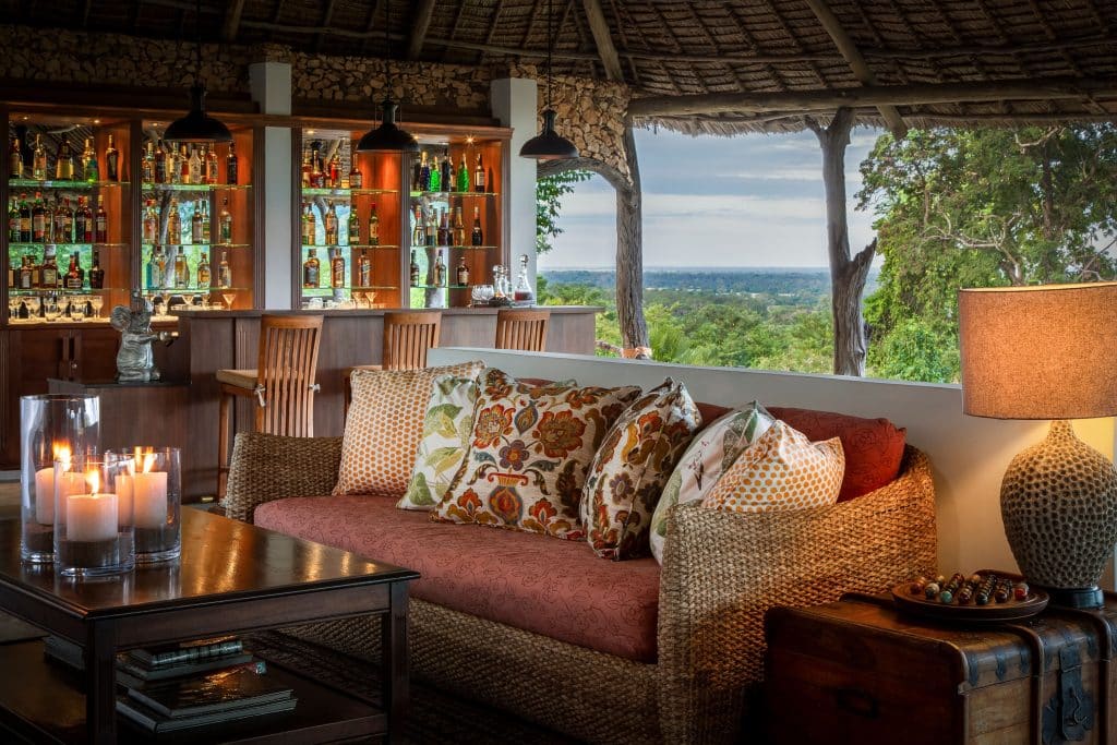 Beho Beho camp tanzanie canapé