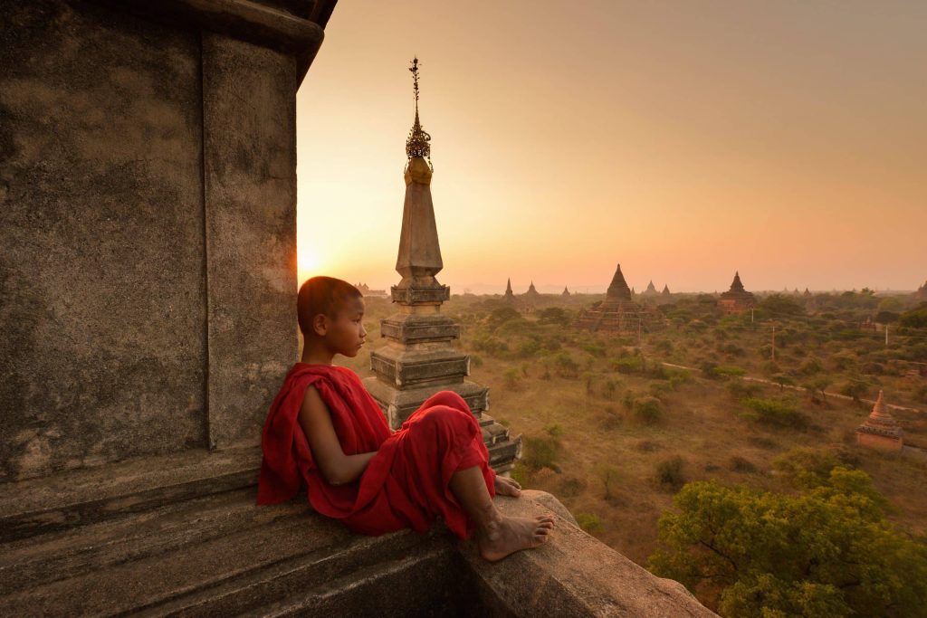 The,Plain,Of,Bagan,On,During,Sunrise,,Mandalay,,Myanmar