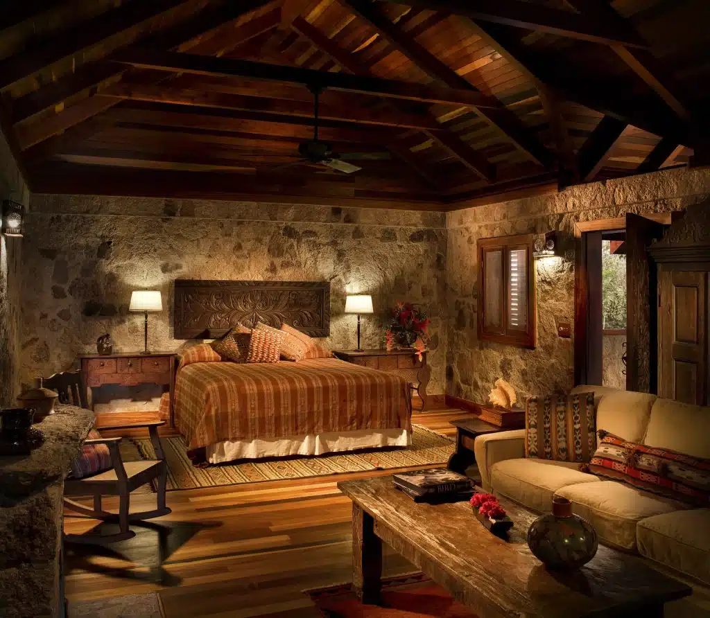 Blancaneaux lodge Belize chambre pierre