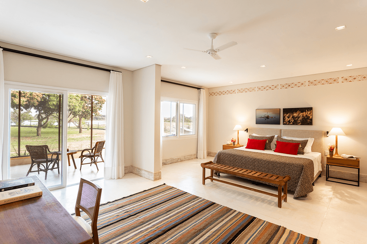 Bresil Refugio Caiman Ecologico casa caiman chamlbre et terrasse