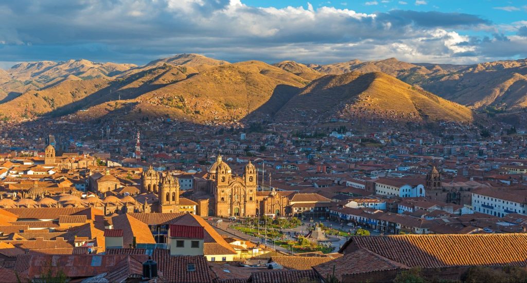 The,Complete,Skyline,(aerial,View),Of,The,Historic,City,Center