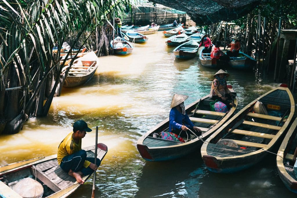 Delta Mekong Vietnam bateaux