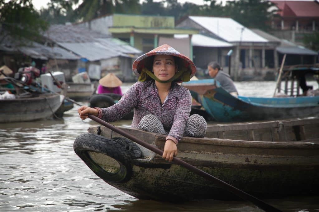 Delta Mekong Vietnam femme