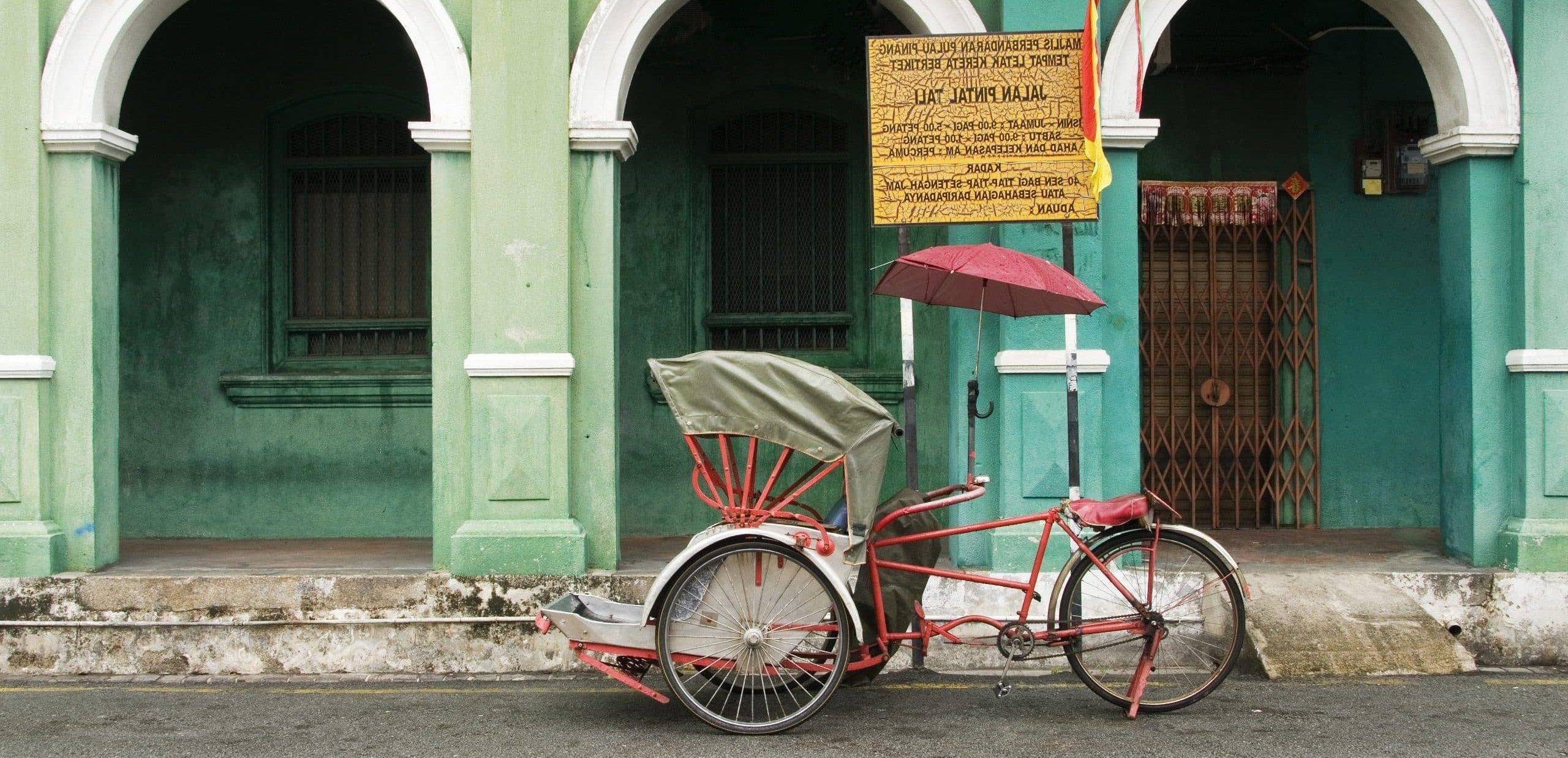 En cyclo-pousse à Penang