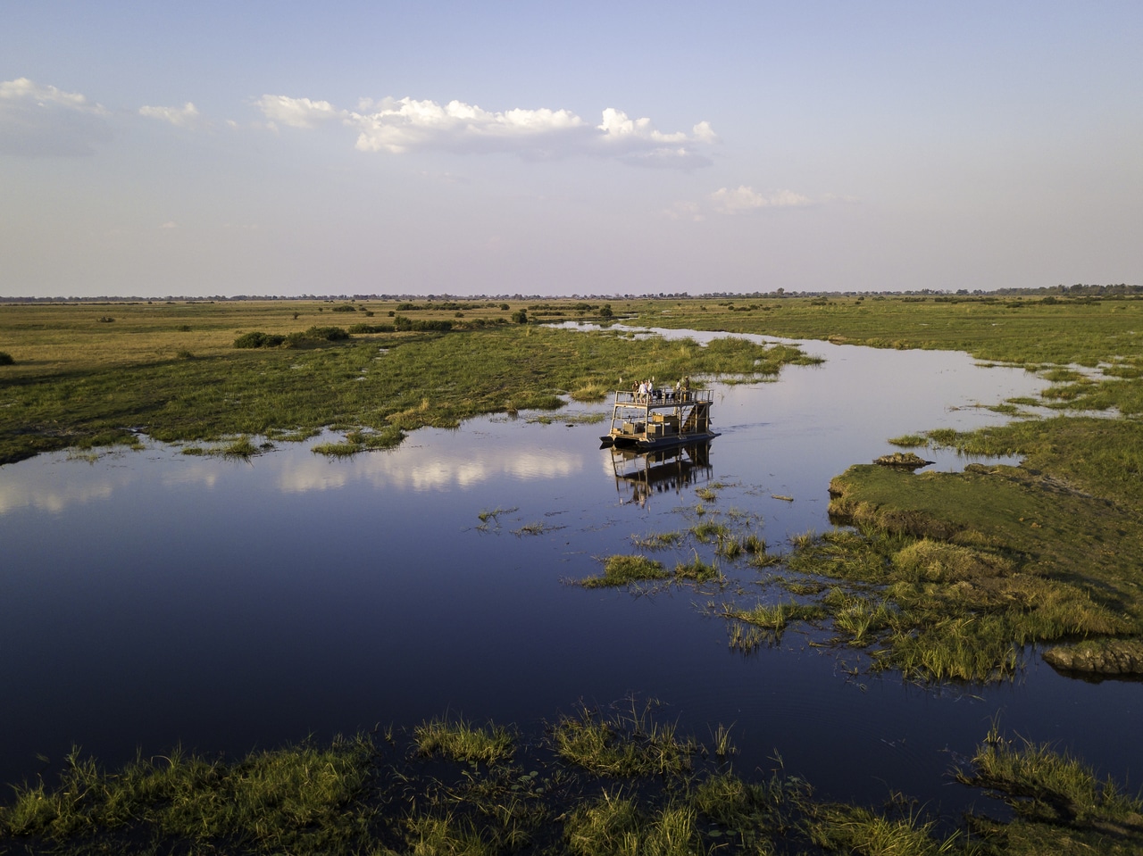 Excursion bateau Kings Pool Camp Botswana