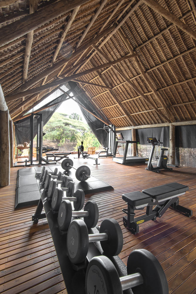 Jongomero camp tanzanie gym