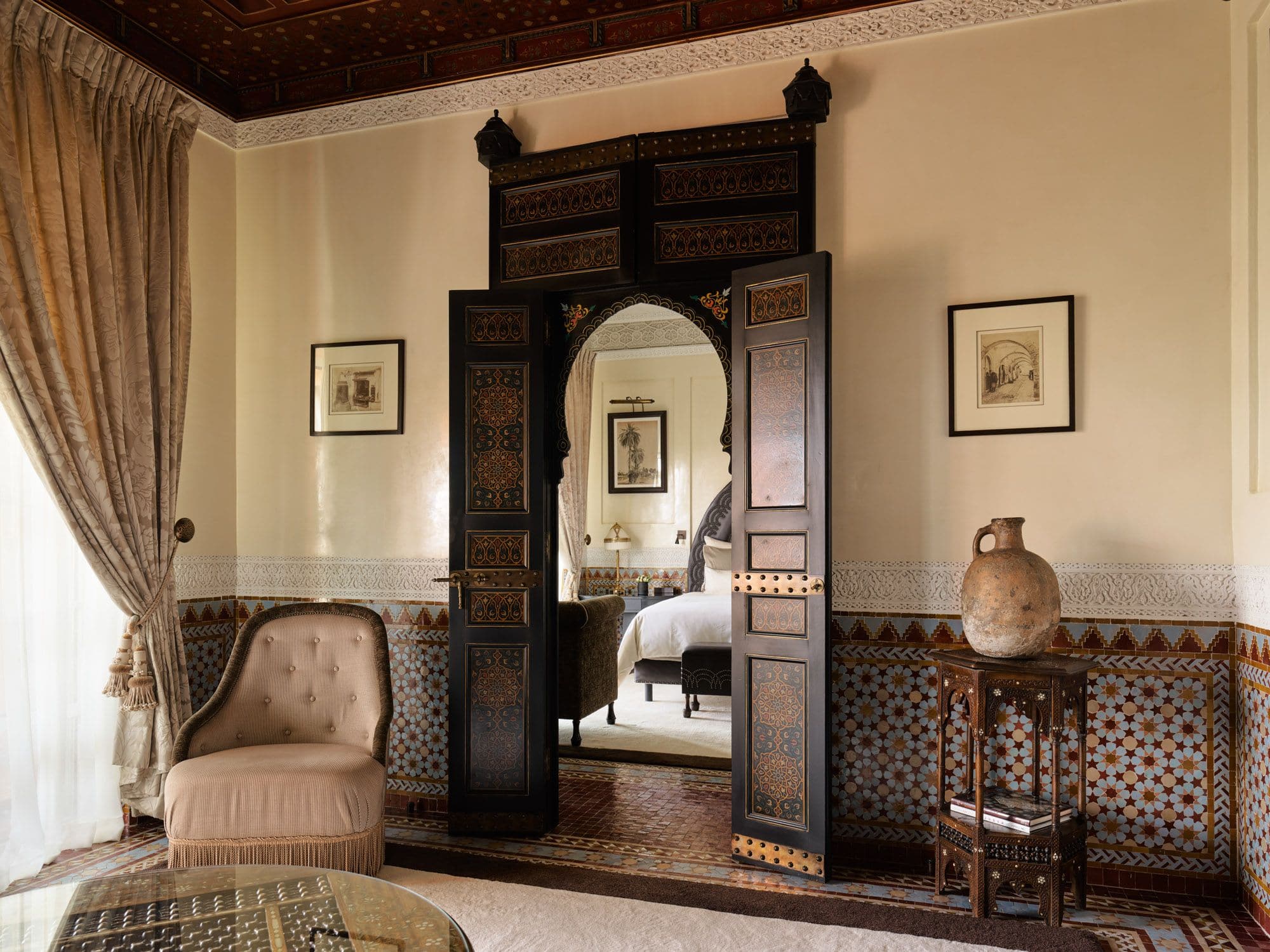 La mamounia maroc porte chambre